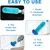 Brosse anti-poils magique bleue : réutilisable pour canapé, lit & textiles Brosse anti-poils magique bleue : réutilisable pour canapé, lit & textiles