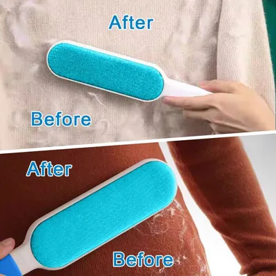 Brosse anti-poils magique bleue : réutilisable pour canapé, lit & textiles Brosse anti-poils magique bleue : réutilisable pour canapé, lit & textiles