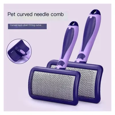 PetTribes Peigne de Toilettage Peigne Courbé pour Animaux PetTribes Peigne de Toilettage Peigne Courbé pour Animaux
