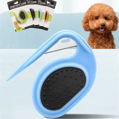 Pack 4 en 1 peignes animaux : démêlant spécial nœuds & brosse de nettoyage Pack 4 en 1 peignes animaux : démêlant spécial nœuds & brosse de nettoyage