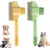 Lot de 2 : Épilateur et peigne anti-puces pour animaux (nettoyage rapide) Lot de 2 : Épilateur et peigne anti-puces pour animaux (nettoyage rapide)