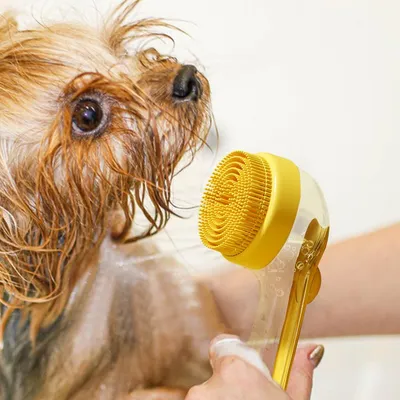 PetTribes Brosse de Toilettage Brosse de Bain pour Animaux PetTribes Brosse de Toilettage Brosse de Bain pour Animaux