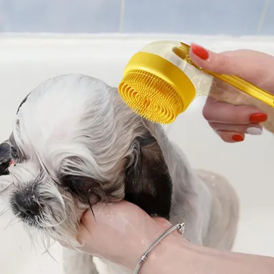 PetTribes Brosse de Toilettage Brosse de Bain pour Animaux PetTribes Brosse de Toilettage Brosse de Bain pour Animaux