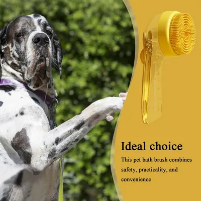 PetTribes Brosse de Toilettage Brosse de Bain pour Animaux PetTribes Brosse de Toilettage Brosse de Bain pour Animaux