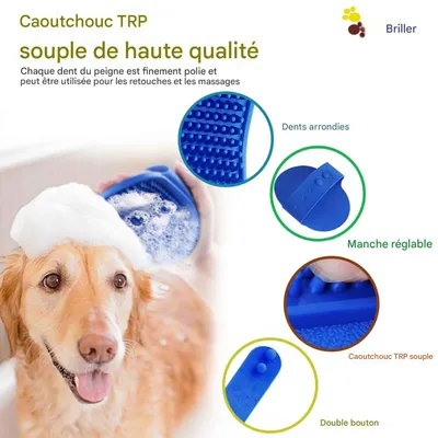 HausPets Gant de bain pour chiens et chats