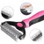 Brosse de bain silicone rose : distributeur de shampoing & massage, 2-en-1 Brosse de bain silicone rose : distributeur de shampoing & massage, 2-en-1
