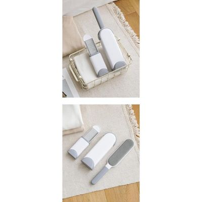 Brosse anti-poils grise réutilisable : vêtements, canapé, tapis & literie
