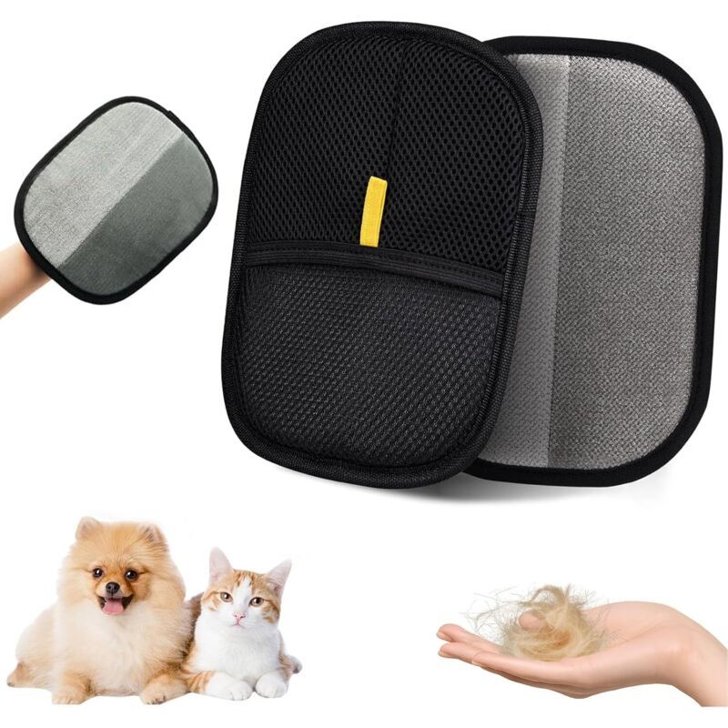 Set de 5 anti-poils : 2 gants de massage + 3 brosses magiques réutilisables