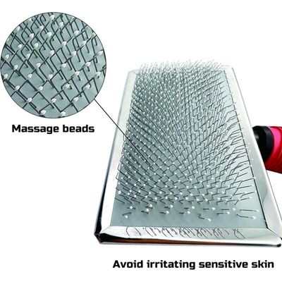 Brosse Slicker douce : picots avec boules de protection pour peau sensible
