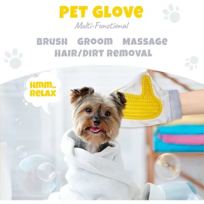 Gants effet Massage - Retire poils - Chien, chat et lapin Gants effet Massage - Retire poils - Chien, chat et lapin