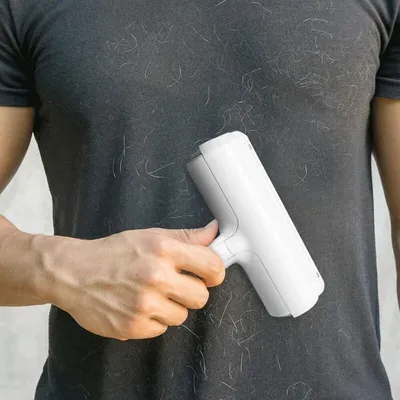 Brosse anti-poils bleue : rouleau réutilisable pour canapé, lit & vêtements