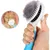 Brosse autonettoyante chat/chien (bleu) : retrait poils 1 clic Brosse autonettoyante chat/chien (bleu) : retrait poils 1 clic