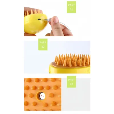 Peigne pulvérisateur électrique pour animaux de compagnie, vert