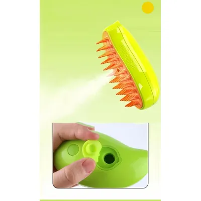 Peigne pulvérisateur électrique pour animaux de compagnie, vert