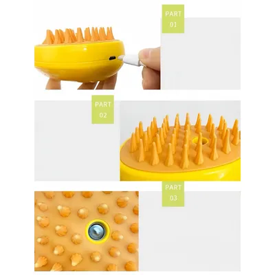 Peigne pulvérisateur électrique pour animaux de compagnie, vert