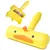Brosse jaune à tête rotative : idéale poils d'animaux, tapis & textiles Brosse jaune à tête rotative : idéale poils d'animaux, tapis & textiles