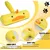 Brosse jaune à tête rotative : idéale poils d'animaux, tapis & textiles Brosse jaune à tête rotative : idéale poils d'animaux, tapis & textiles