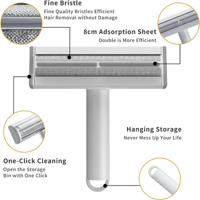 Rouleau anti-poils réutilisable pour vêtements, lits et tapis Rouleau anti-poils réutilisable pour vêtements, lits et tapis
