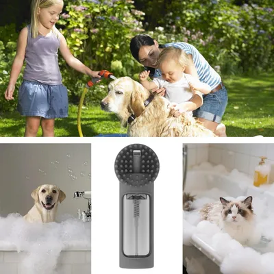 PetTribes Brosse de Bain Silicone pour Chien PetTribes Brosse de Bain Silicone pour Chien