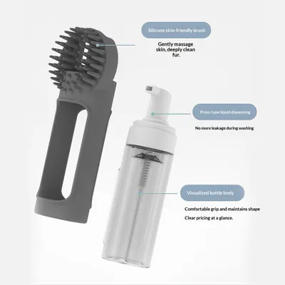 PetTribes Brosse de Bain Silicone pour Chien PetTribes Brosse de Bain Silicone pour Chien