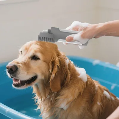 PetTribes Brosse de Bain Silicone pour Chien PetTribes Brosse de Bain Silicone pour Chien