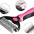 MCBOSON Brosse Double Face Chien Chat râteau démêlant sous-poil long court MCBOSON Brosse Double Face Chien Chat râteau démêlant sous-poil long court