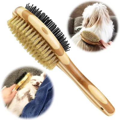 ZooVenture Brosse Toilettage Chien - Bambou, Soies Sanglier ZooVenture Brosse Toilettage Chien - Bambou, Soies Sanglier
