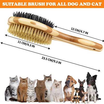 ZooVenture Brosse Toilettage Chien - Bambou, Soies Sanglier