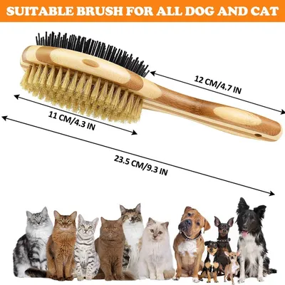 ZooVenture Brosse Toilettage Chien - Bambou, Soies Sanglier ZooVenture Brosse Toilettage Chien - Bambou, Soies Sanglier