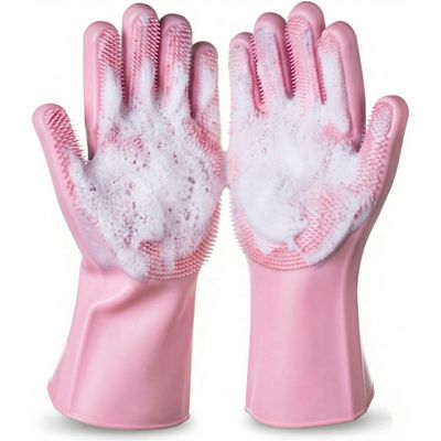 PetTribes Gants de Toilettage Brosse de Bain pour Animaux