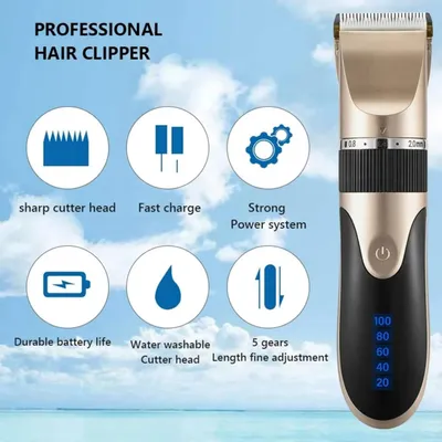 Tondeuse homme professionnelle : sans fil, USB, pour coupe précise & barbe Tondeuse homme professionnelle : sans fil, USB, pour coupe précise & barbe