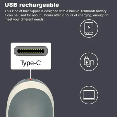Tondeuse homme professionnelle : sans fil, USB, pour coupe précise & barbe Tondeuse homme professionnelle : sans fil, USB, pour coupe précise & barbe