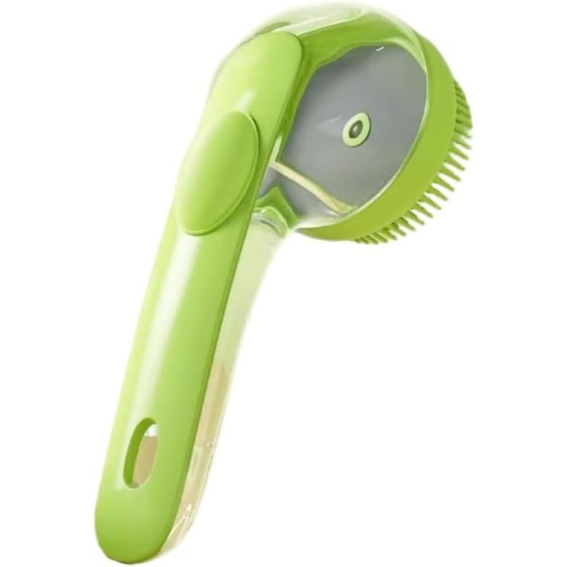 Zoomtopia Brosse de bain massage pour chien chat verte antidérapante