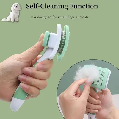 Brosse autonettoyante : idéal Yorkie, Shih Tzu, Poméranien & Maltipoo Brosse autonettoyante : idéal Yorkie, Shih Tzu, Poméranien & Maltipoo