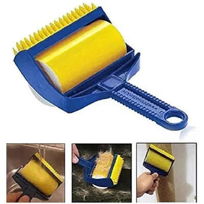 Brosse à rouleau lavable 2 en 1 pour enlever les poils et les débris Brosse à rouleau lavable 2 en 1 pour enlever les poils et les débris