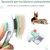 Brosse chat & chien verte : élimine sous-poil, nœuds et poils morts Brosse chat & chien verte : élimine sous-poil, nœuds et poils morts
