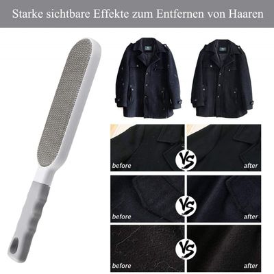 Lot de 2 brosses autonettoyantes : élimine poils, poussière et peluches