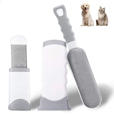 Lot de 2 brosses autonettoyantes : élimine poils, poussière et peluches