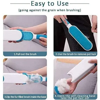 Brosse anti-poils bleue (33cm) : réutilisable, sans recharge & écologique Brosse anti-poils bleue (33cm) : réutilisable, sans recharge & écologique