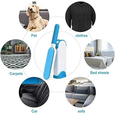 Brosse anti-poils bleue (33cm) : réutilisable, sans recharge & écologique Brosse anti-poils bleue (33cm) : réutilisable, sans recharge & écologique