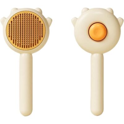 BROSSE À PEIGNER POUR ANIMAUX DOMESTIQUES (JAUNE)