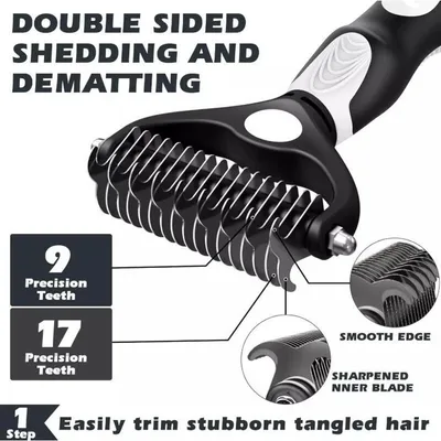 Brosse chien poils longs : réduit 90% de la perte de poils, peigne chat pro Brosse chien poils longs : réduit 90% de la perte de poils, peigne chat pro
