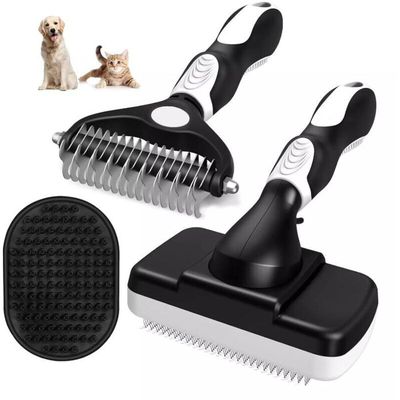 Brosse chien poils longs : réduit 90% de la perte de poils, peigne chat pro