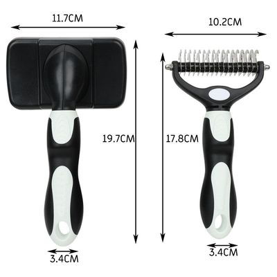 Brosse chien poils longs : réduit 90% de la perte de poils, peigne chat pro