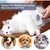 Peigne auto-nettoyant gris : brosse poils longs, massage silicone & acier