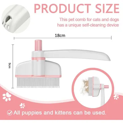 ZooVenture Brosse Toilettage Rotative Auto-Nettoyage ZooVenture Brosse Toilettage Rotative Auto-Nettoyage