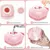 Brosse chien rose avec réservoir : peigne de bain & massage pour tout poil