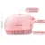 Brosse chien rose avec réservoir : peigne de bain & massage pour tout poil