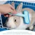 ZooVenture Brosse Lapin Silicone Bleu Antiderapante