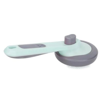 Brosse autonettoyante animaux : anti-nœuds et poils morts (Verte)